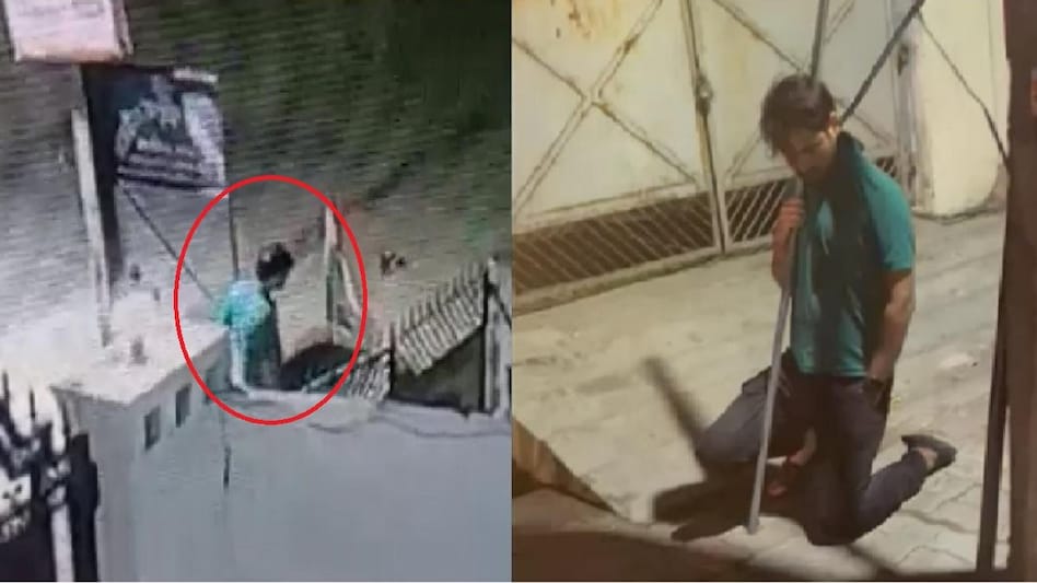 Lucknow : साइन बोर्ड एंगल में गर्दन फंसने से हुई युवक की मौत, वारदात CCTV कैमरे में कैद
